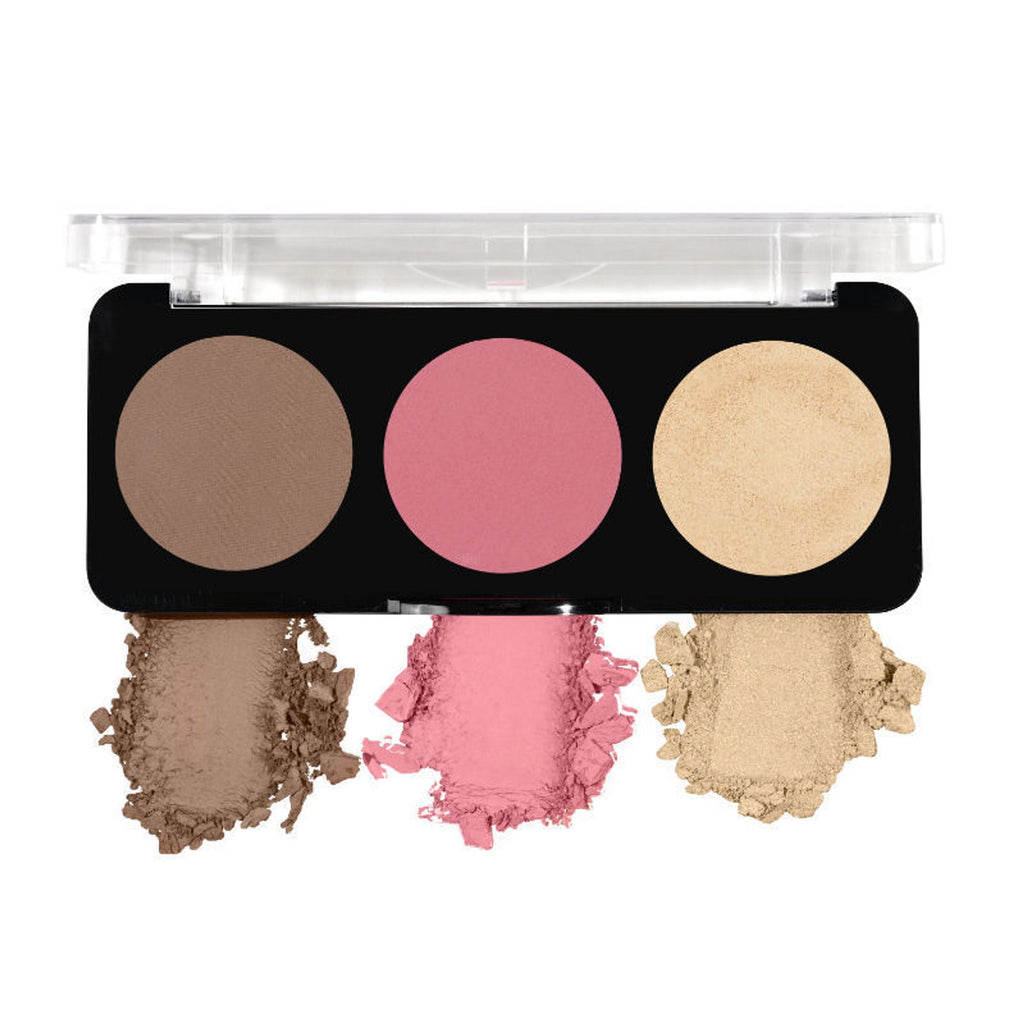Swiss Beauty Cheek-A-Boo 3 In One Blushe Contour And Highlighter - 3