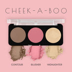 Swiss Beauty Cheek-A-Boo 3 In One Blushe Contour And Highlighter - 3 - Distacart