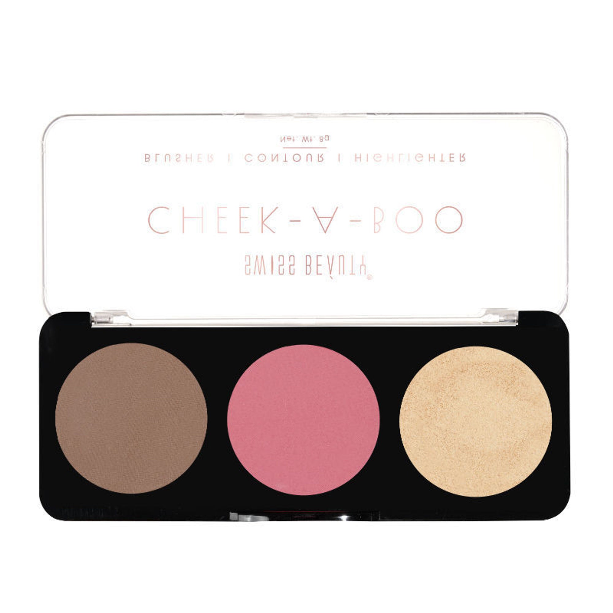 Swiss Beauty Cheek-A-Boo 3 In One Blushe Contour And Highlighter - 3 - Distacart