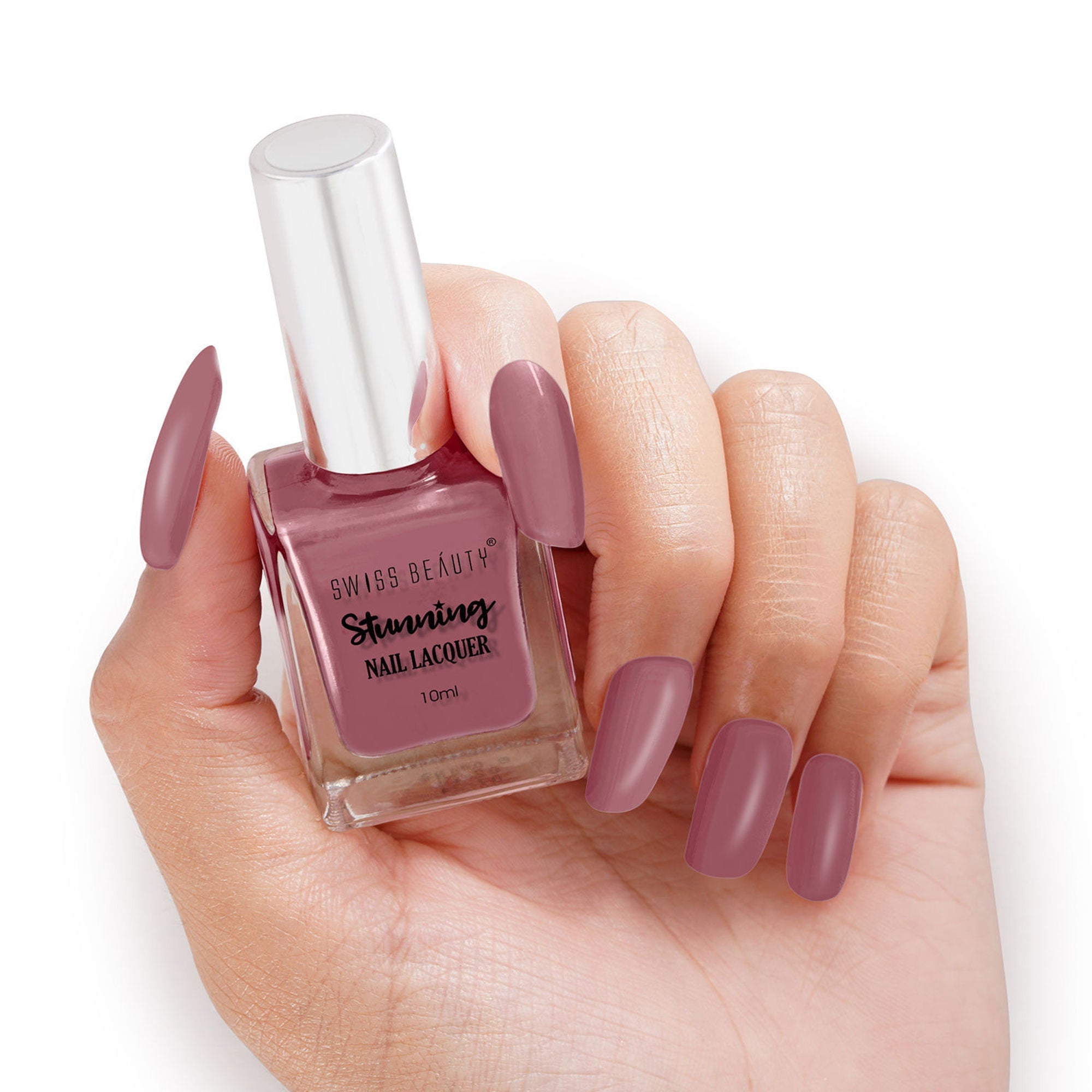 Swiss Beauty Stunning Nail Lacquer - 78 Deep Mauve - Distacart