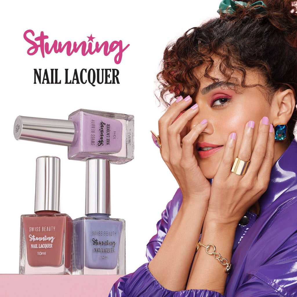 Swiss Beauty Stunning Nail Lacquer - 78 Deep Mauve - Distacart