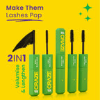 Swiss Beauty CRAZE Duo Mascara Volumizes and Lengthens Lashes With Non- Flaking Finish - Black - Distacart