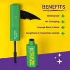 Swiss Beauty CRAZE Duo Mascara Volumizes and Lengthens Lashes With Non- Flaking Finish - Black - Distacart