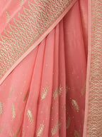 kasee Floral Embroidered Saree With Blouse Piece - Distacart
