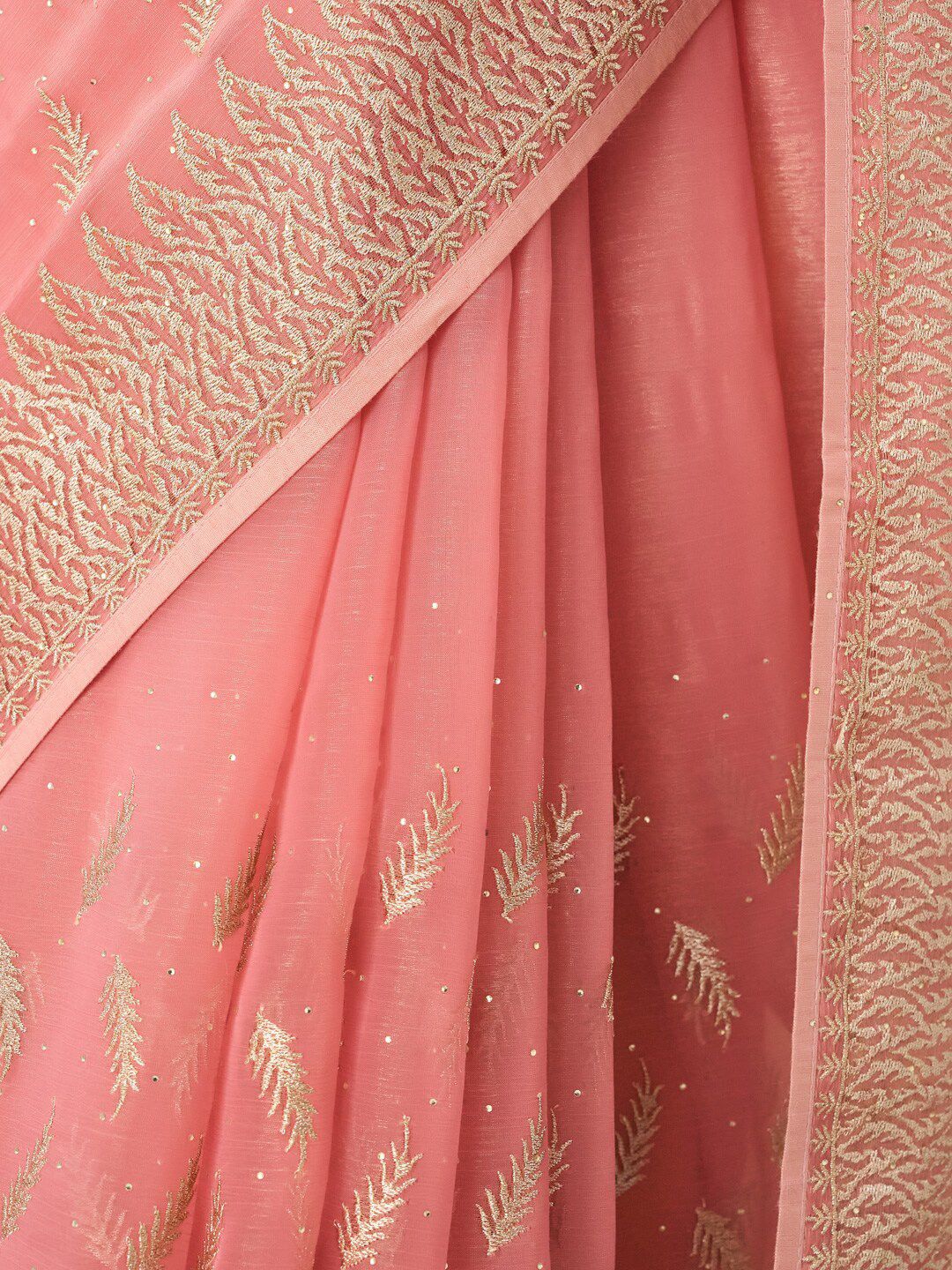 kasee Floral Embroidered Saree With Blouse Piece - Distacart