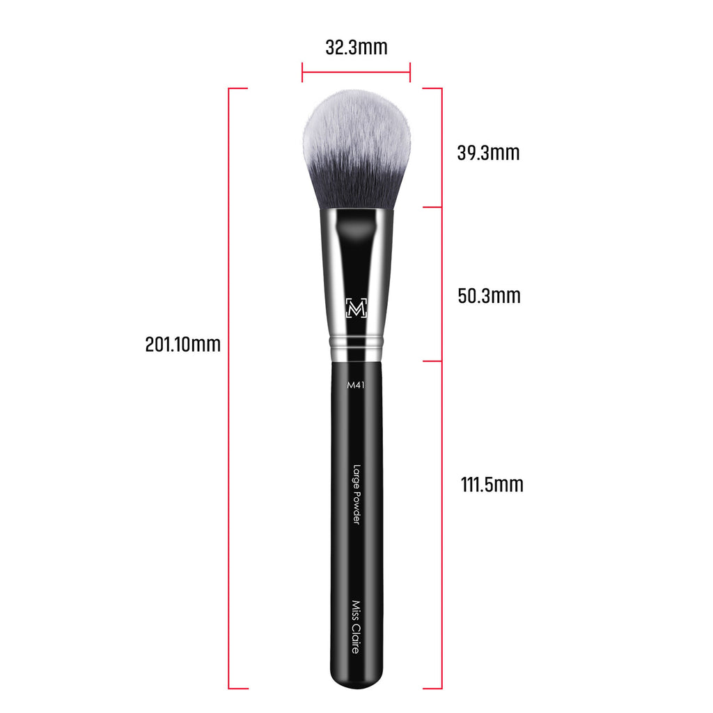 Miss Claire M41 - Large Powder Brush - Chrome