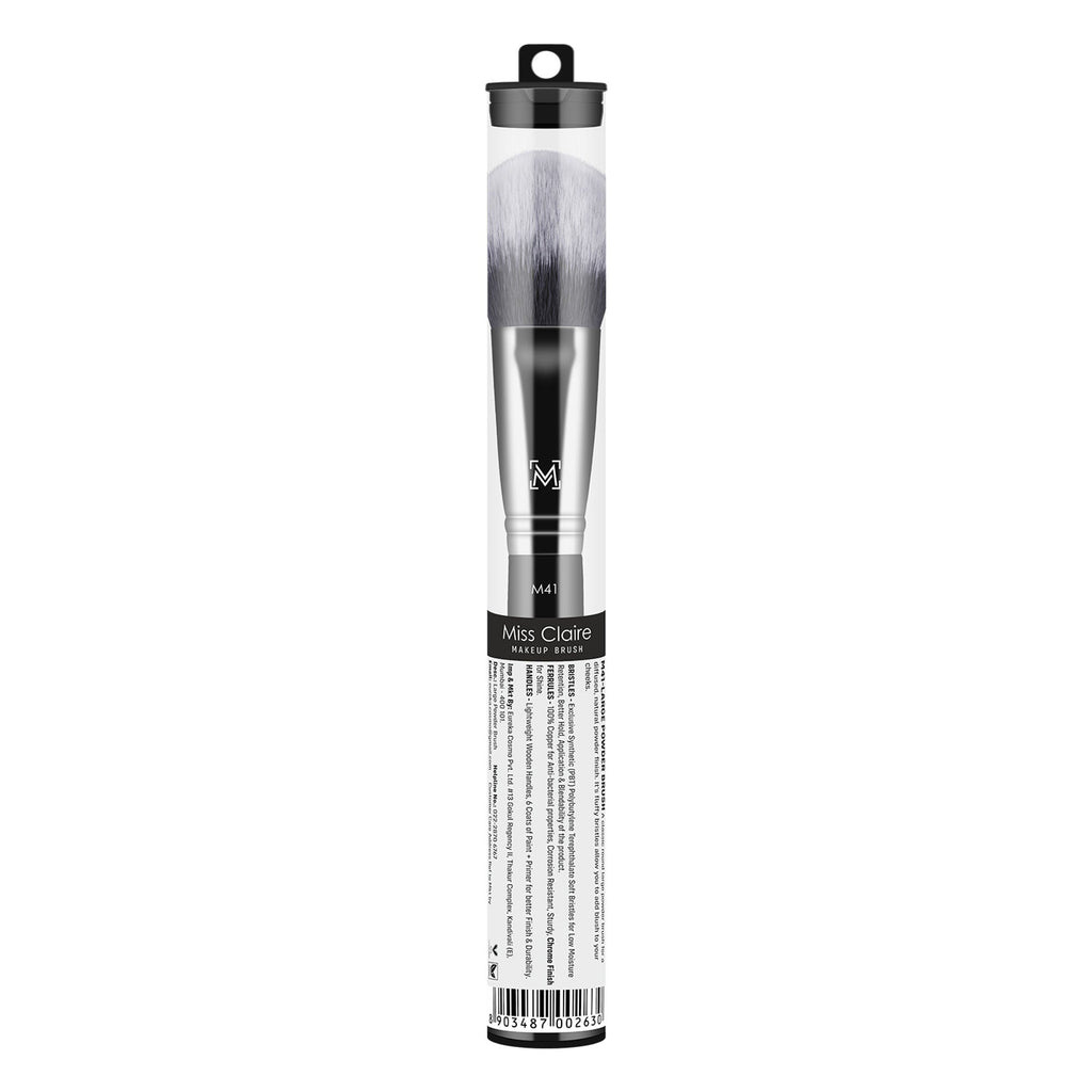 Miss Claire M41 - Large Powder Brush - Chrome