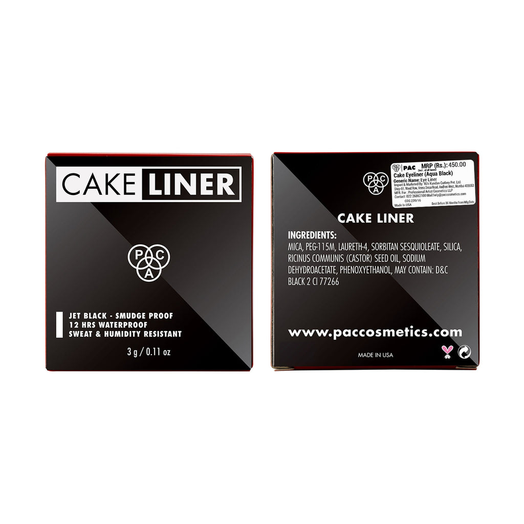 PAC Studio Cake Eyeliner - Aqua Black