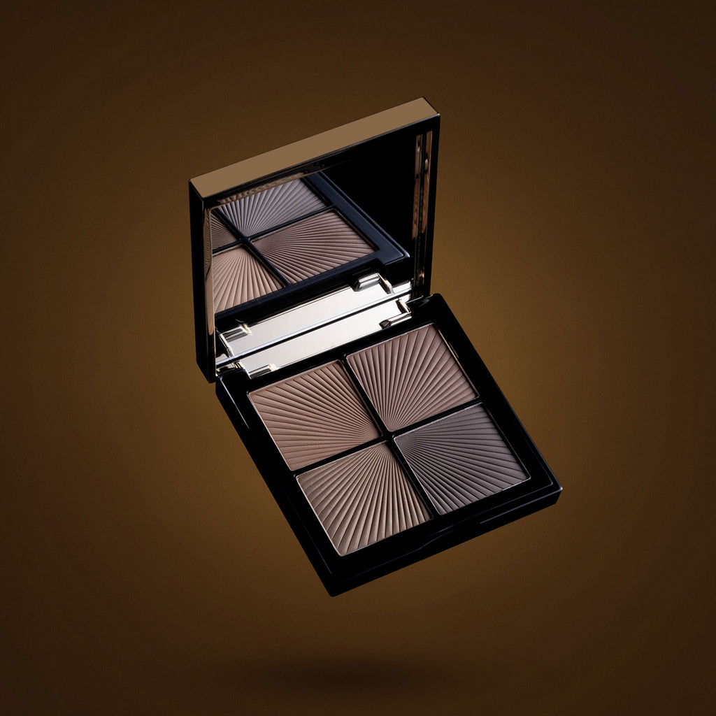 PAC Studio Spotlight Eyebrow Palette X4 - Longlasting Micro Fine Powder Formula, Pigmented Natural Shades