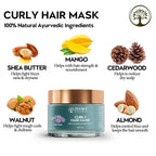 Ivory Natural Curly Hair Mask - Natural Smooth Even Curls For Both Men & Women
