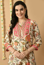 Joban Fashion White Maslin Kurta Set