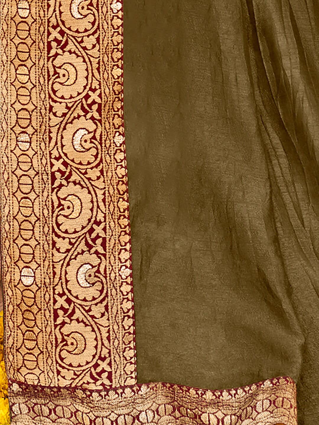 Saree Mall Woven Design Zari Silk Blend Sarees
