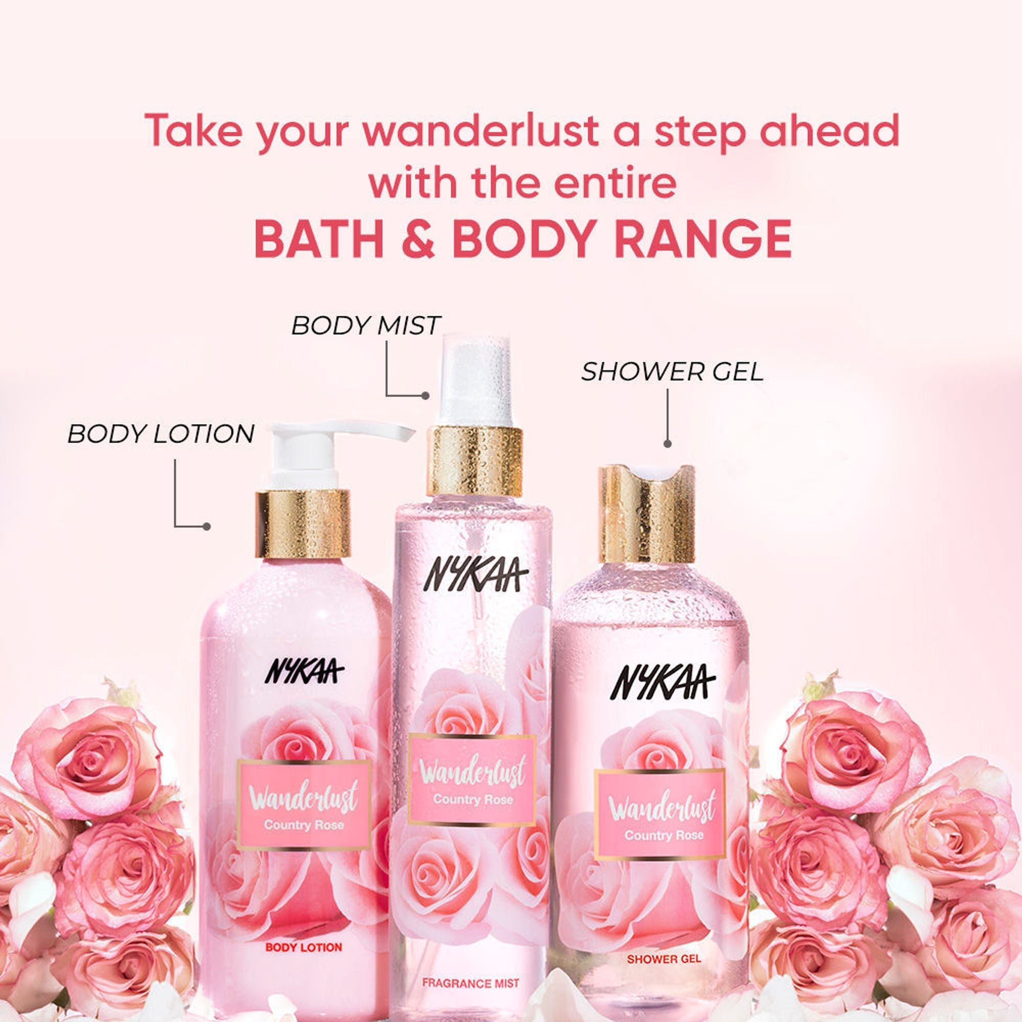 Wanderlust Shower Gels - Country Rose