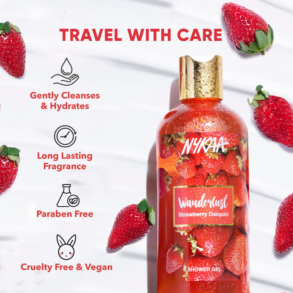 Wanderlust Shower Gels - Strawberry Daiquiri