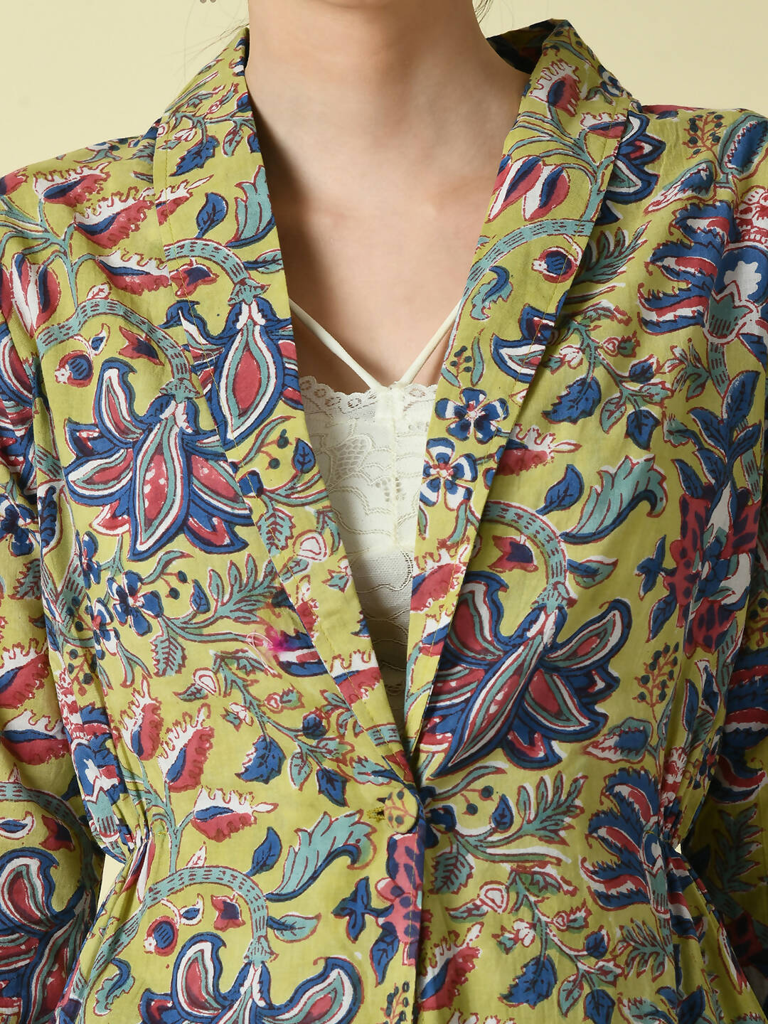 Myshka Women's Multi Cotton Printed jacket