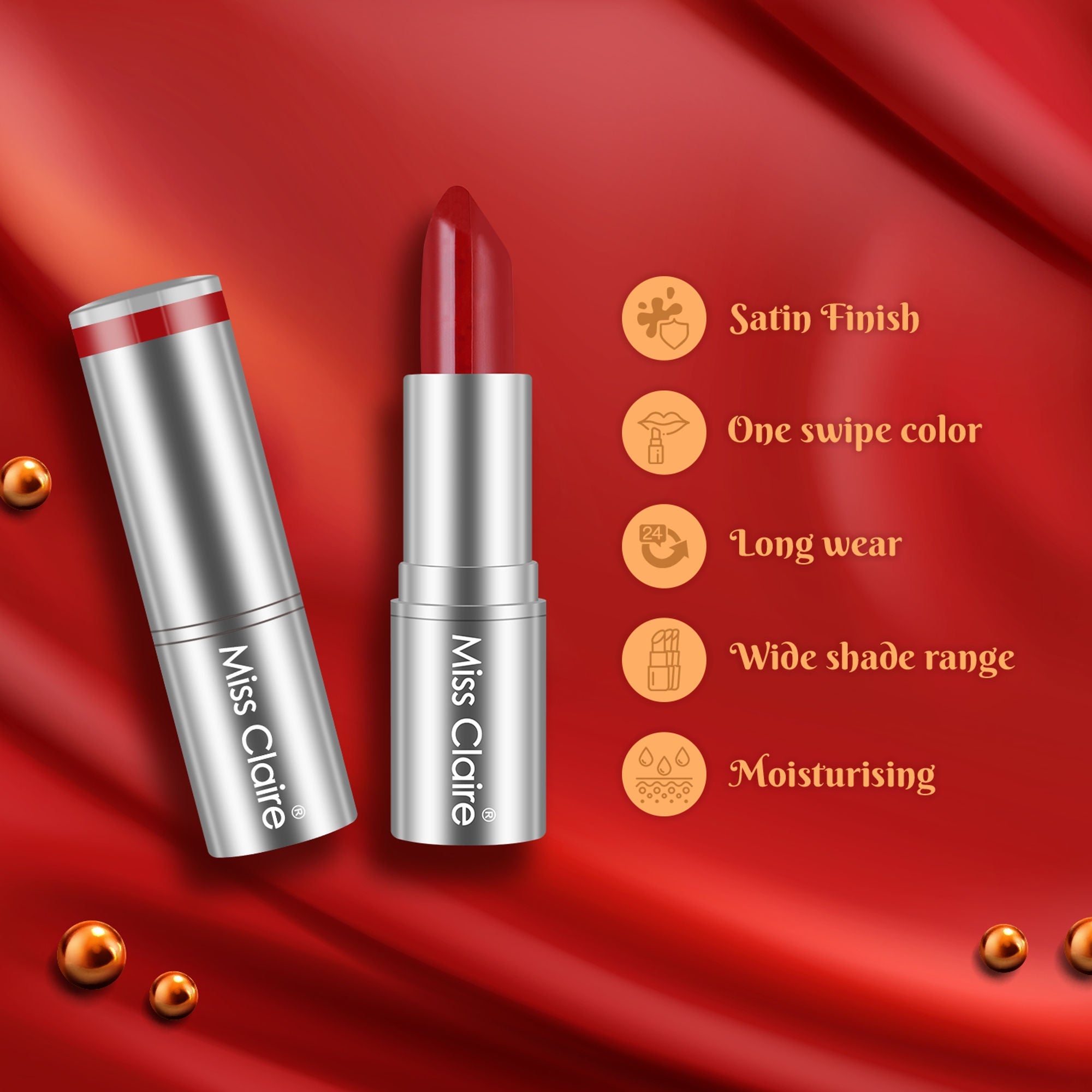 Miss Claire Color Rich Lipstick - 51