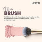 MARS Cosmetics Artist's Arsenal Professional Blush Brush - Golden - Distacart