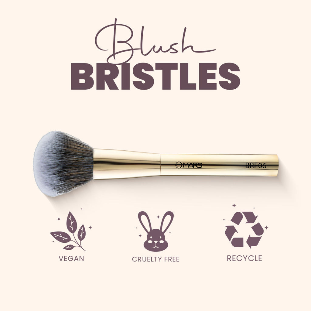MARS Cosmetics Artist's Arsenal Professional Blush Brush - Golden - Distacart
