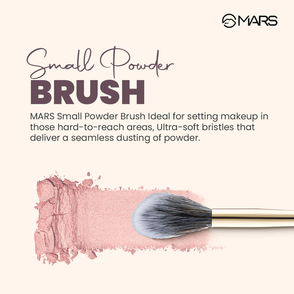 MARS Cosmetics Artist's Arsenal Professional Small Powder Golden Brush BRF-08 - Distacart