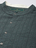 House of Pataudi Woven Design Straight Jashn Kurta