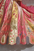Kesar Fab Pink Silk Embroidered Lehenga
