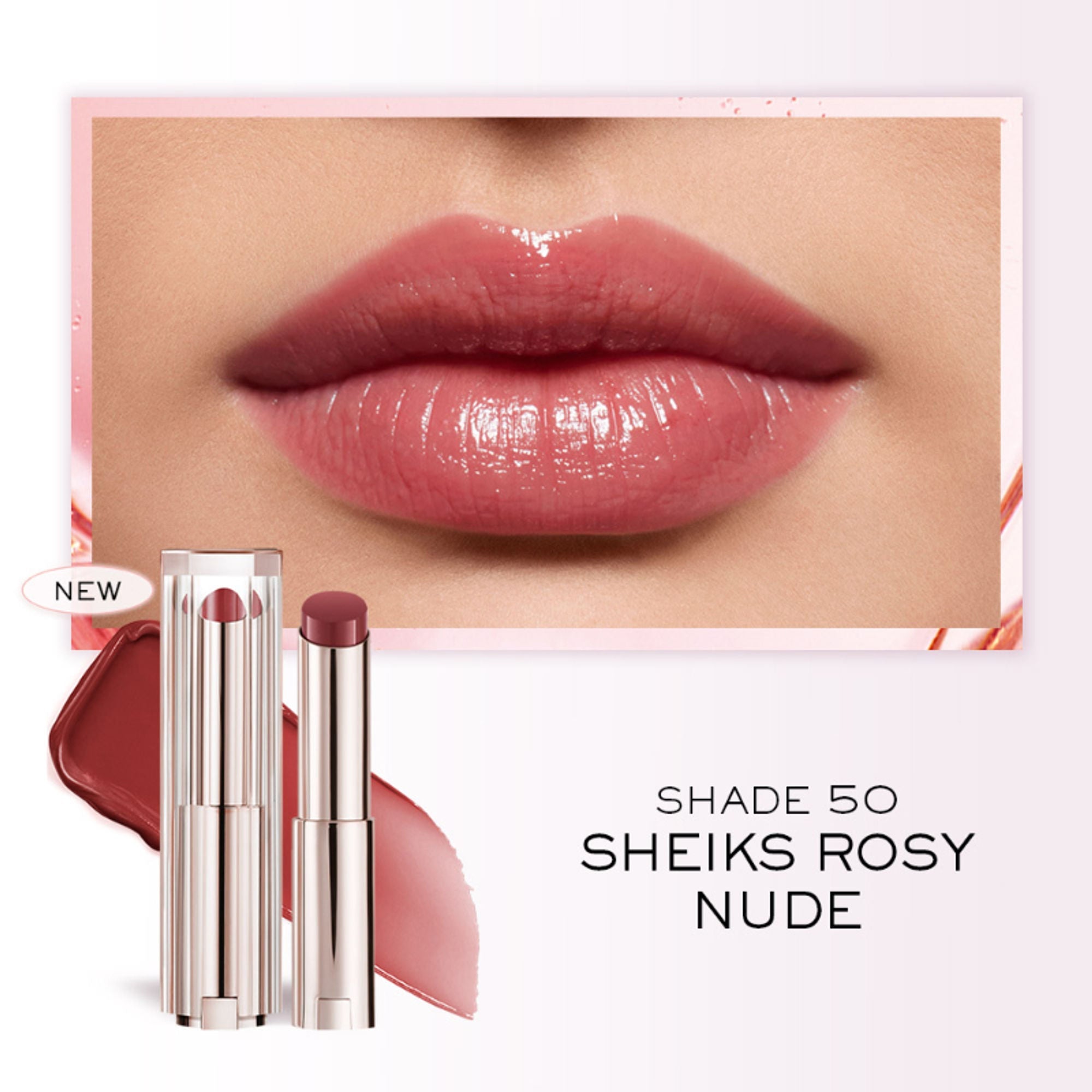 Lancome Lip Idole Butterglow Hydrating Lip Balm - 50 Sheiks Rosy Nude
