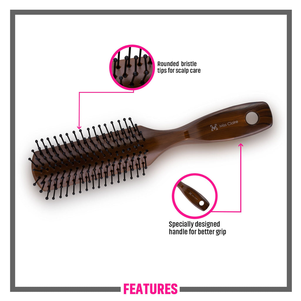 Miss Claire V1803F Flat Hair Brush - Fb21 - Distacart