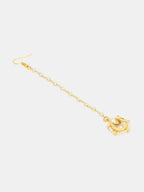Ruby Raang Kundan Maang Tikka With Earrings - Distacart