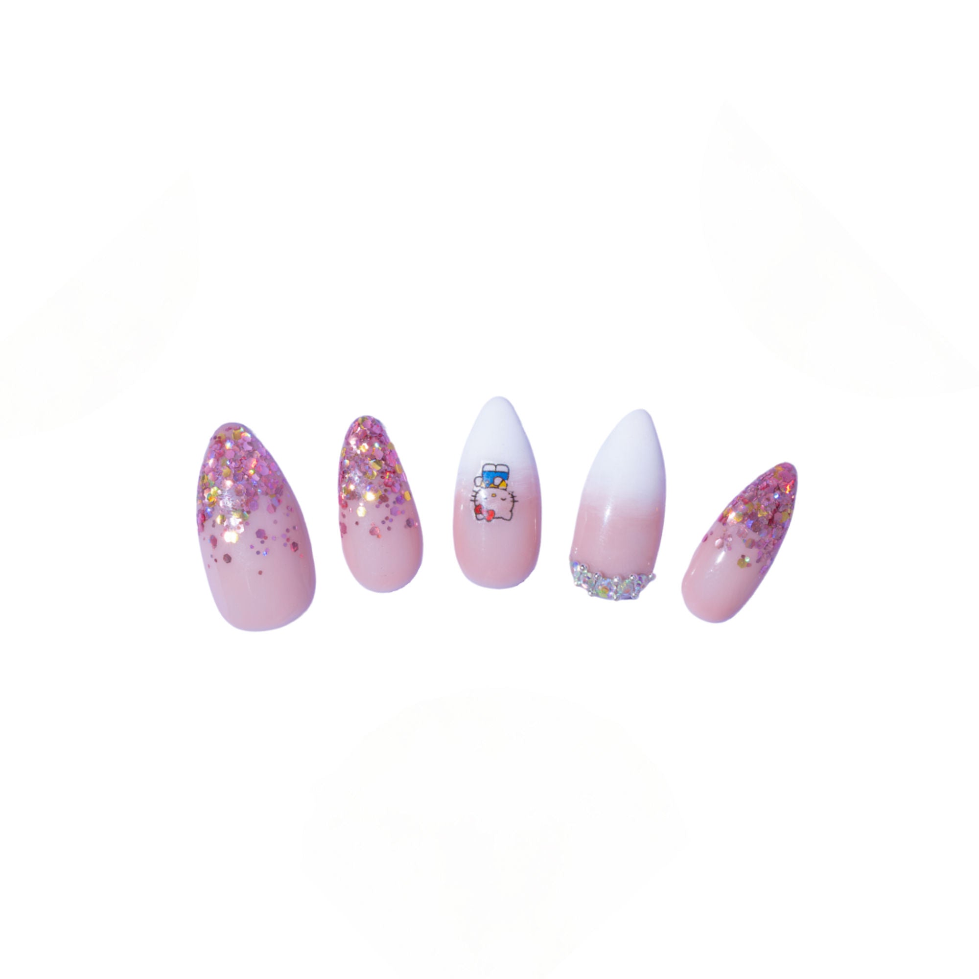 SOEZI Hello Princess Reusable Press On Nail - Ready To Wear Kit - Distacart