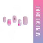 SOEZI I’M Feeling Pink Reusable Press On Nails - Application Kit
