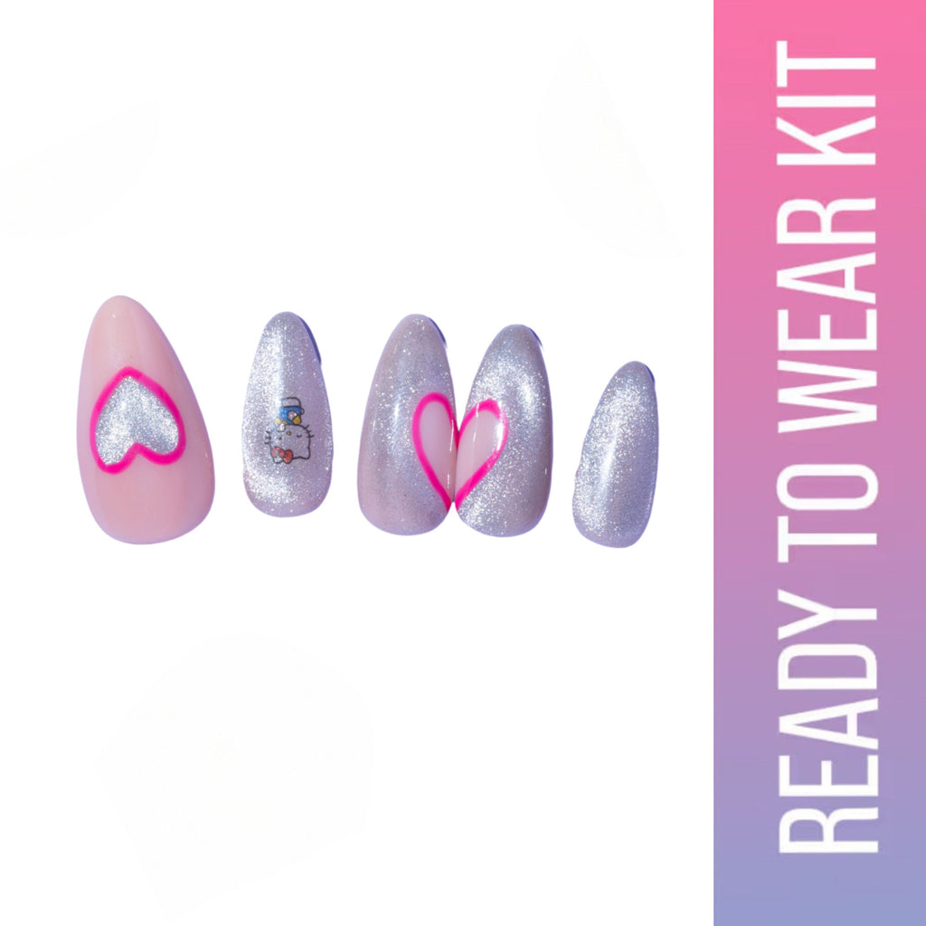SOEZI Bow Of Love Reusable Press On Nail - Ready To Wear Kit