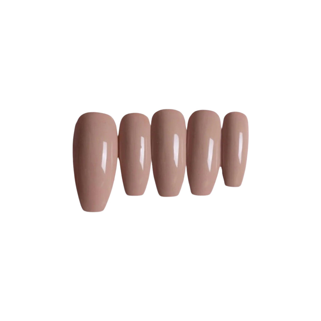 SOEZI Beige Craze Reusable Press On Nails - Application Kit - Distacart