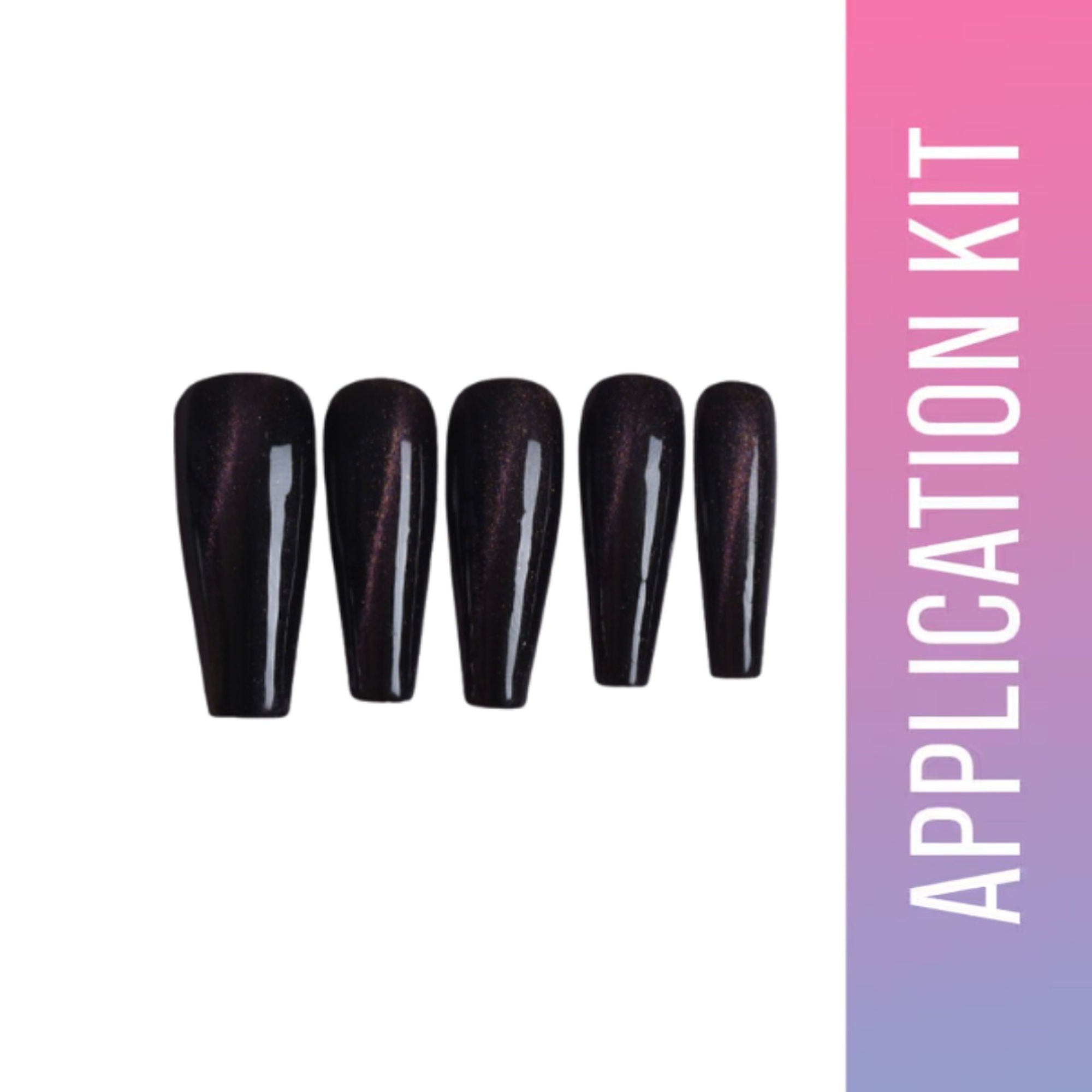 SOEZI Black Magic Reusable Press On Nails - Application Kit