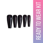 SOEZI Black Magic Reusable Press On Nail - Ready To Wear Kit