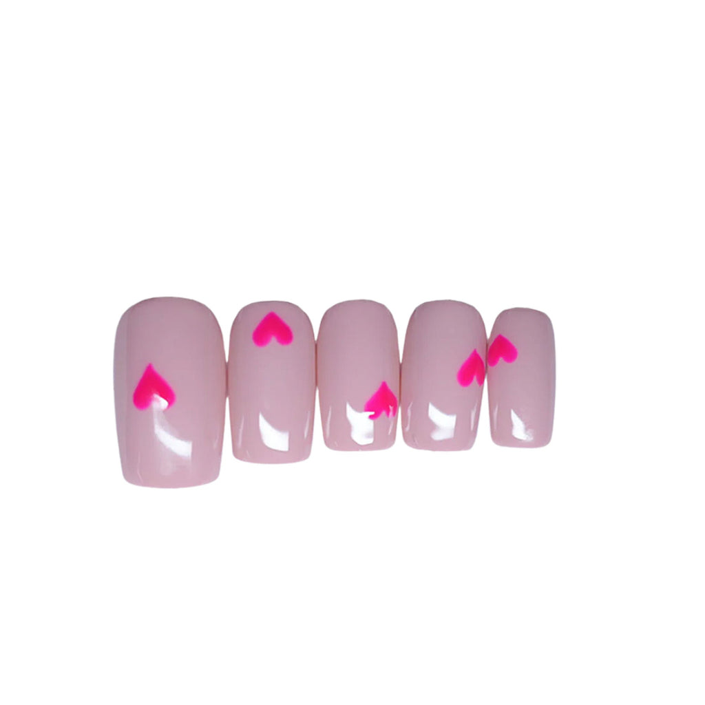 SOEZI I Heart You Reusable Press On Nails - Application Kit