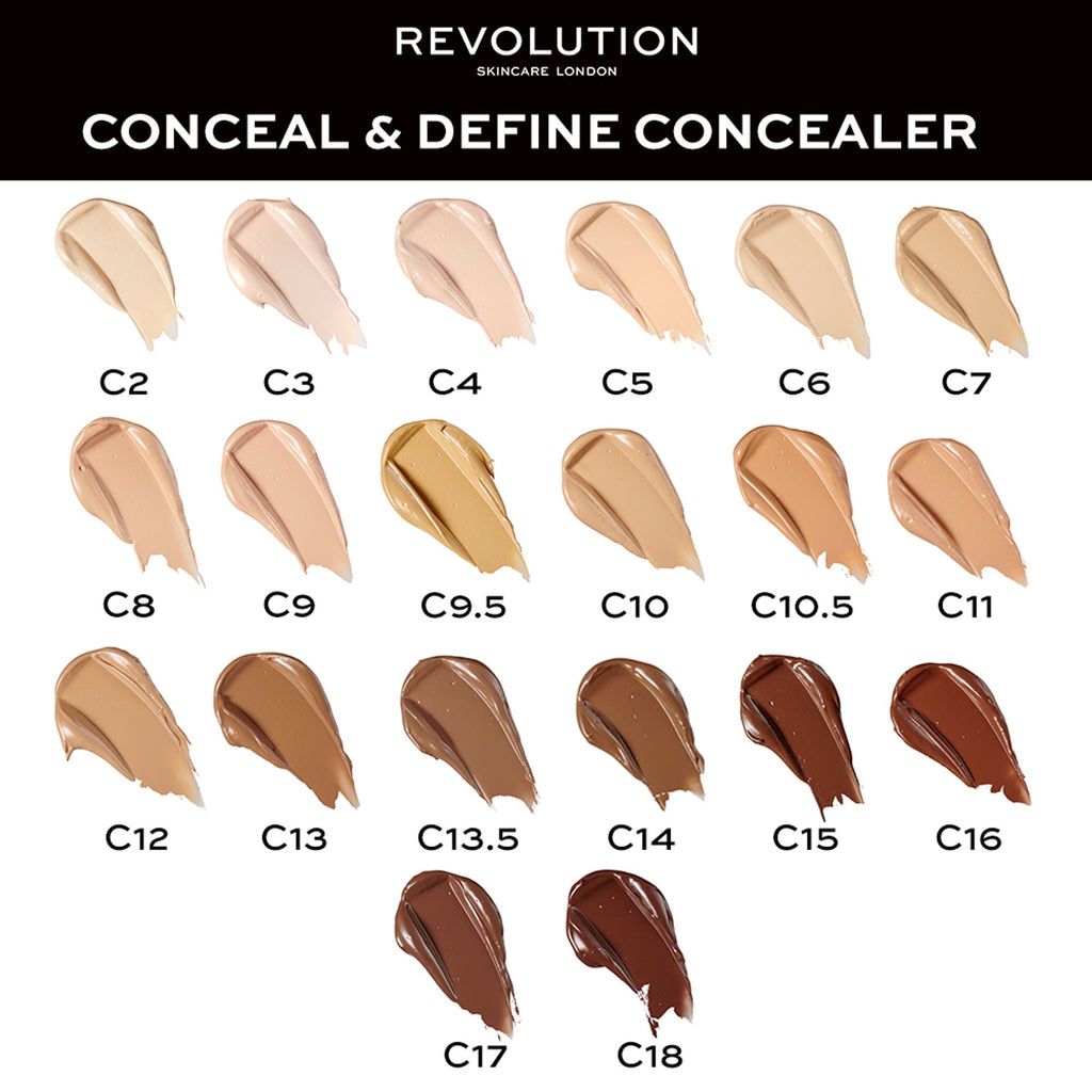 Makeup Revolution Conceal And Define Concealer - C4 - Distacart