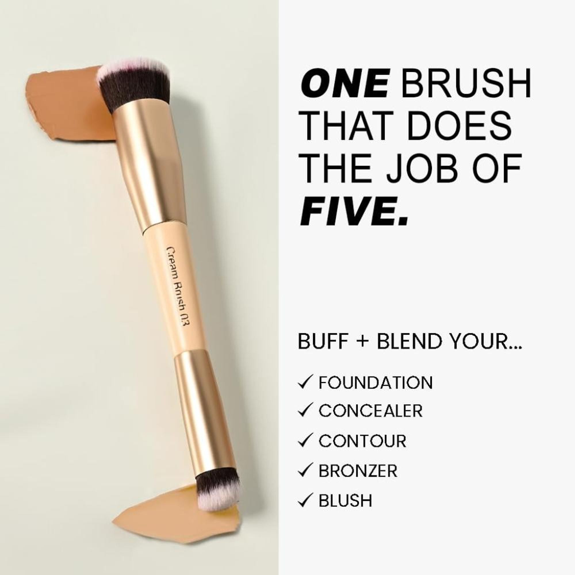 Milagro Beauty Dual End Cream Brush 03