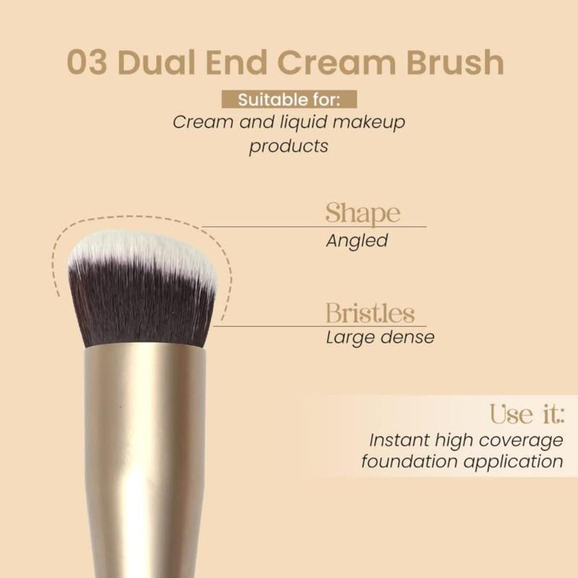 Milagro Beauty Dual End Cream Brush 03