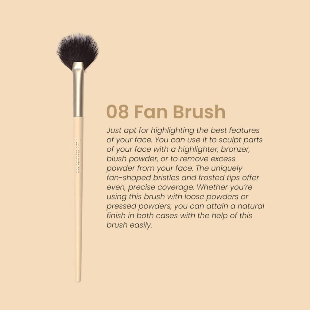 Milagro Beauty Fan Brush 08
