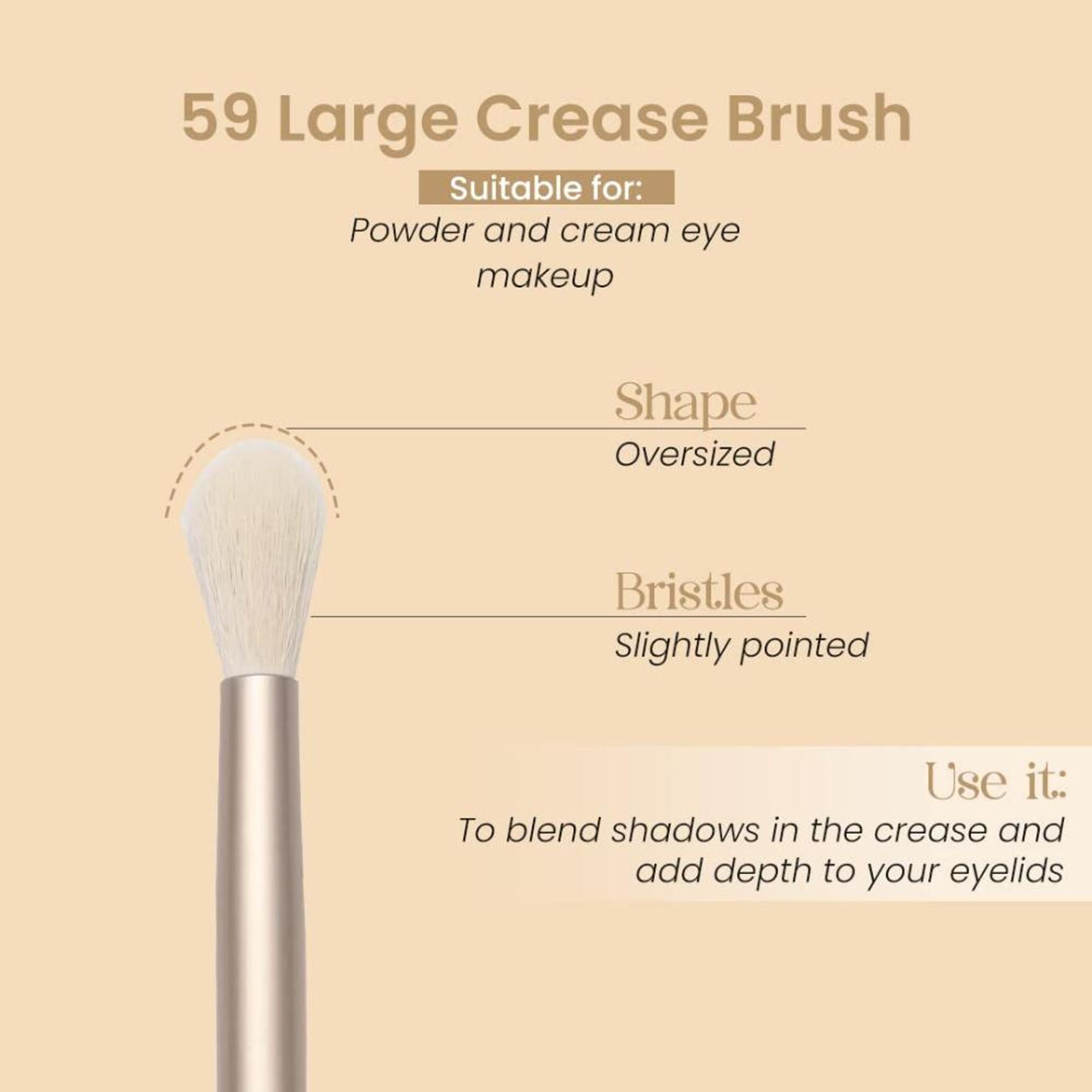 Milagro Beauty Large Crease Brush 59