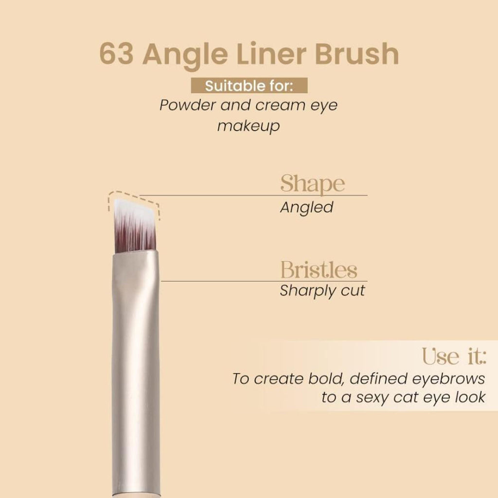 Milagro Beauty Angle Liner Spoolie Brush 63