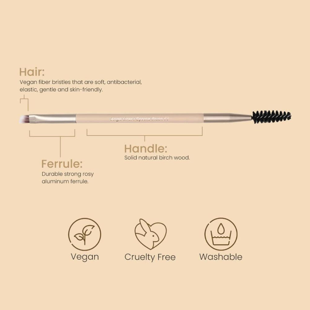 Milagro Beauty Angle Liner Spoolie Brush 63