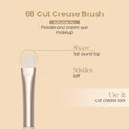 Milagro Beauty Cut Crease Brush 68 - Distacart
