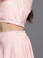 Ahalyaa Women's Traditional Wear Co-ods - Pink - Distacart