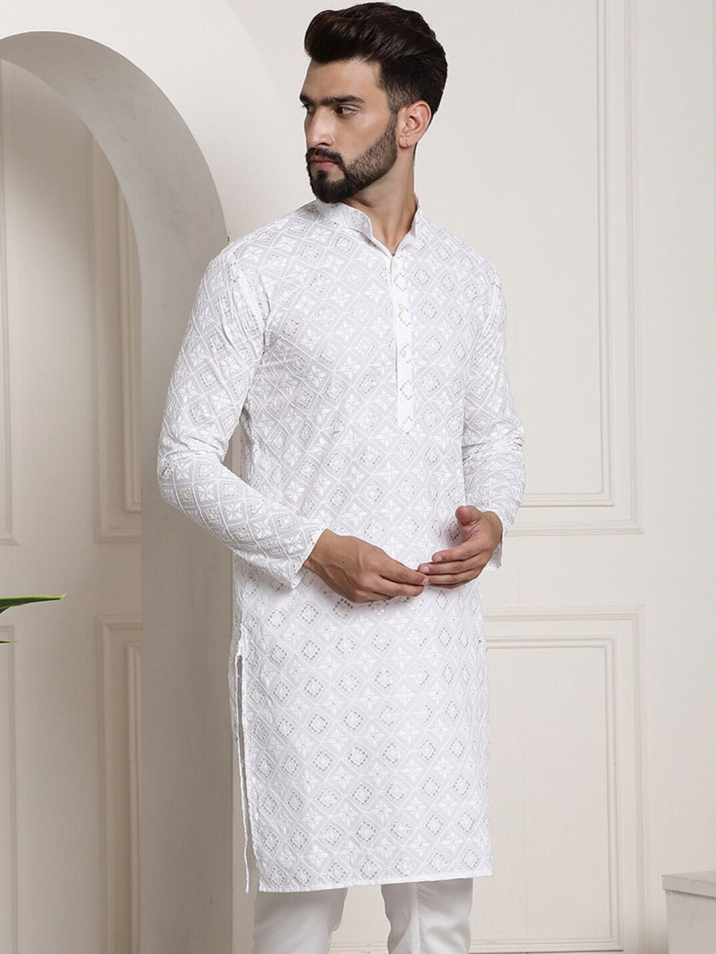 Sojanya Printed Chikankari Kurta