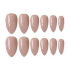 shills professional reusable press on nails almond spn623