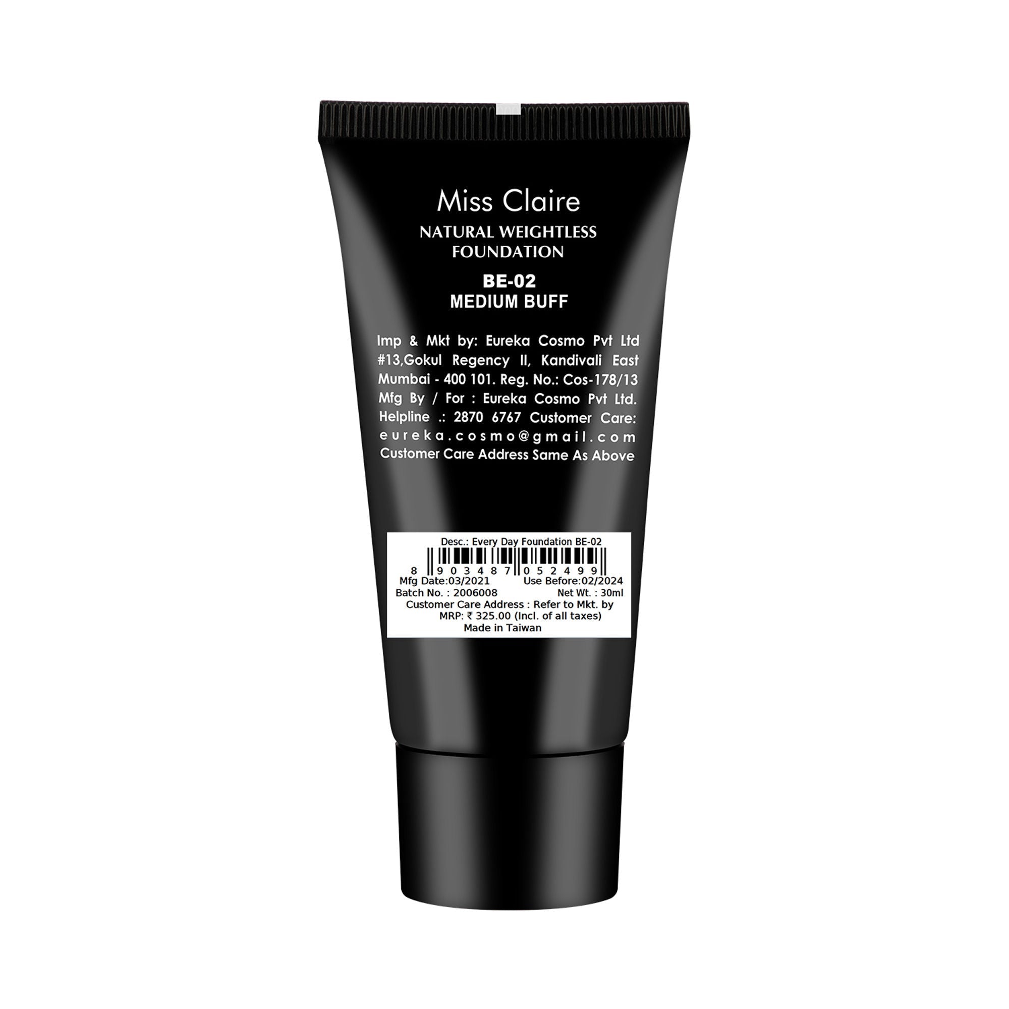 Miss Claire Everyday Foundation - Be-02 Medium Buff