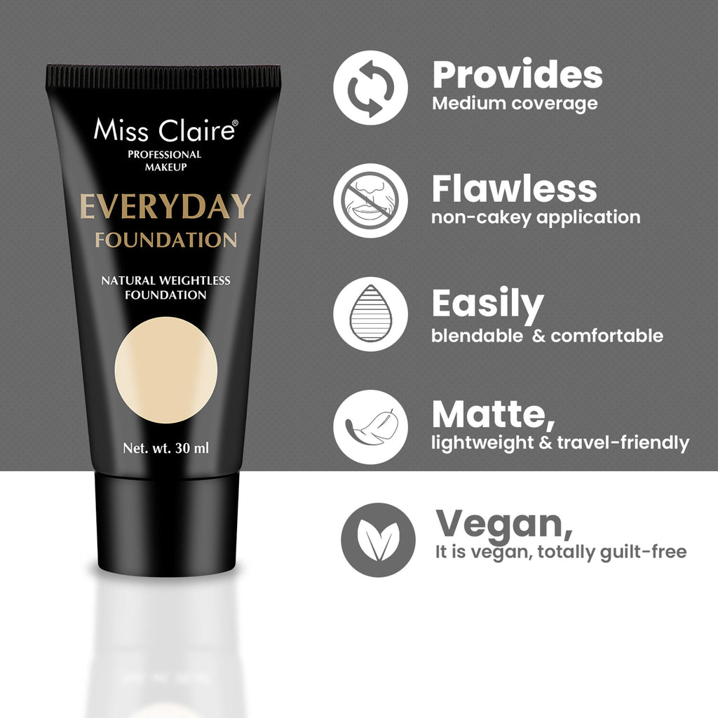 Miss Claire Everyday Foundation - Be-02 Medium Buff