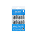 shills professional reusable press on nails almond spn622