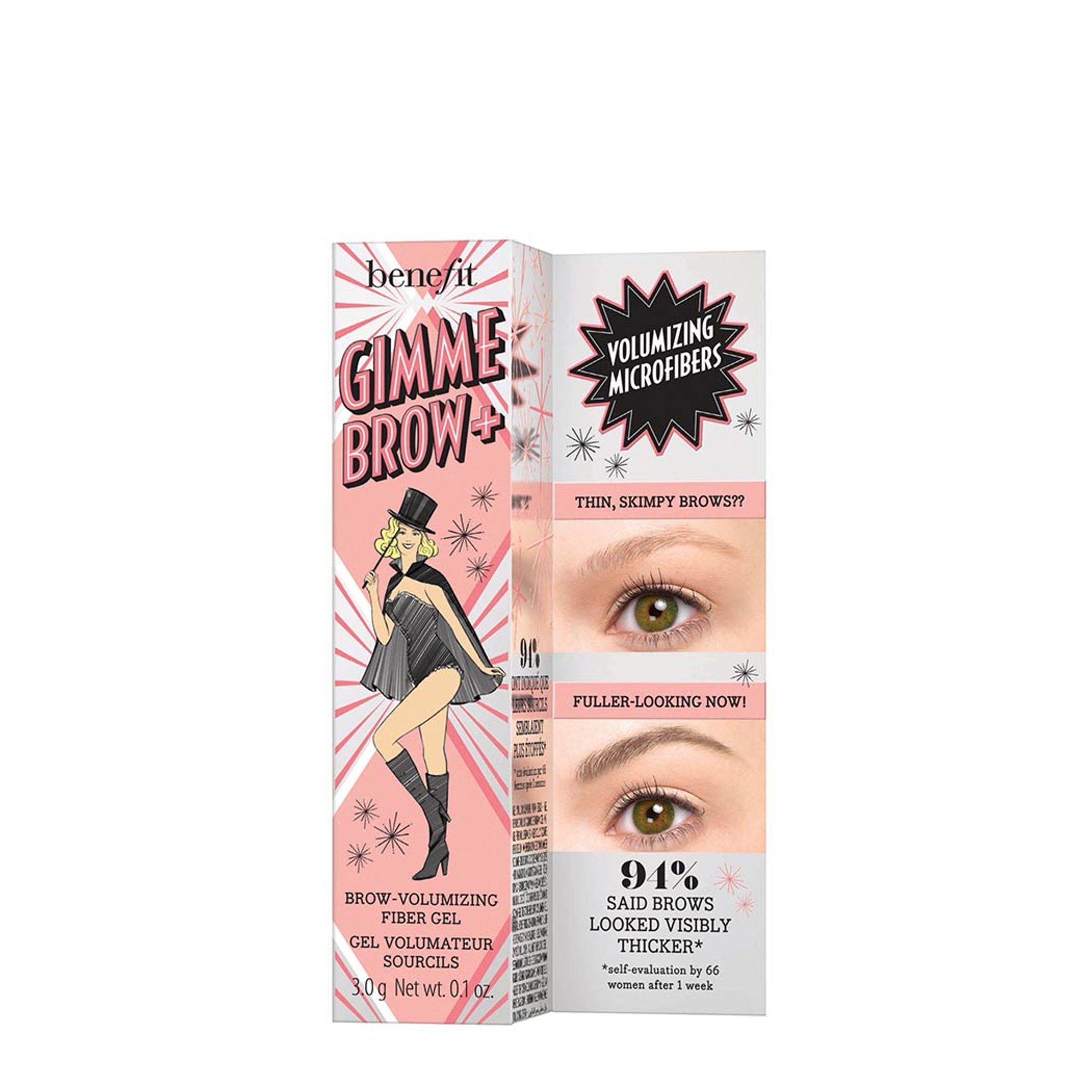 Benefit Cosmetics Gimme Brow+ Brow-Volumizing Fiber Gel - 4.5 Neutral Deep Brown